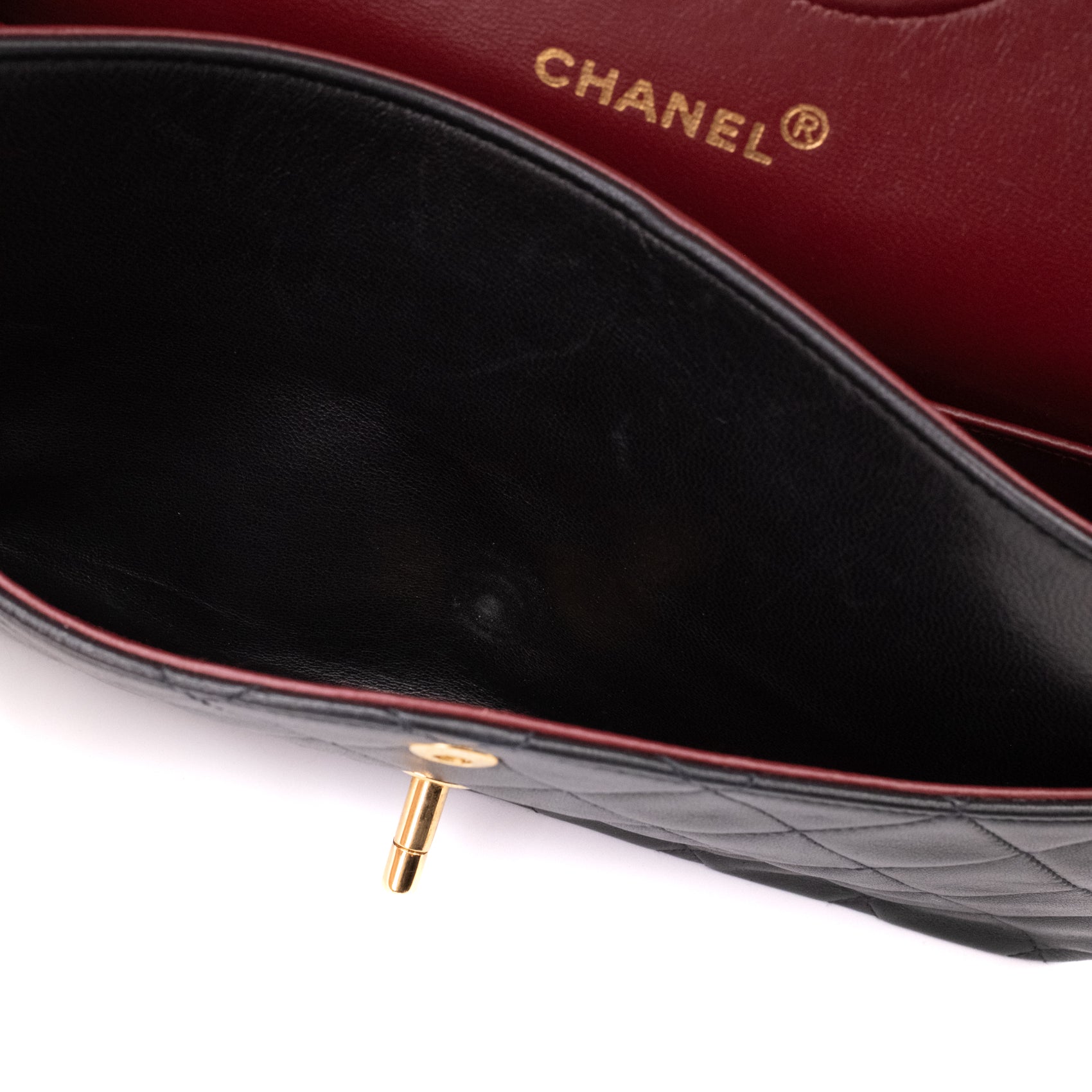 Chanel Classic Double Flap Medium Lammleder Schwarz GHW 24k
