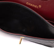 Chanel Classic Double Flap Medium Lammleder Schwarz GHW 24k