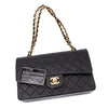 Chanel Classic Double Flap Medium Lammleder Schwarz GHW 24k