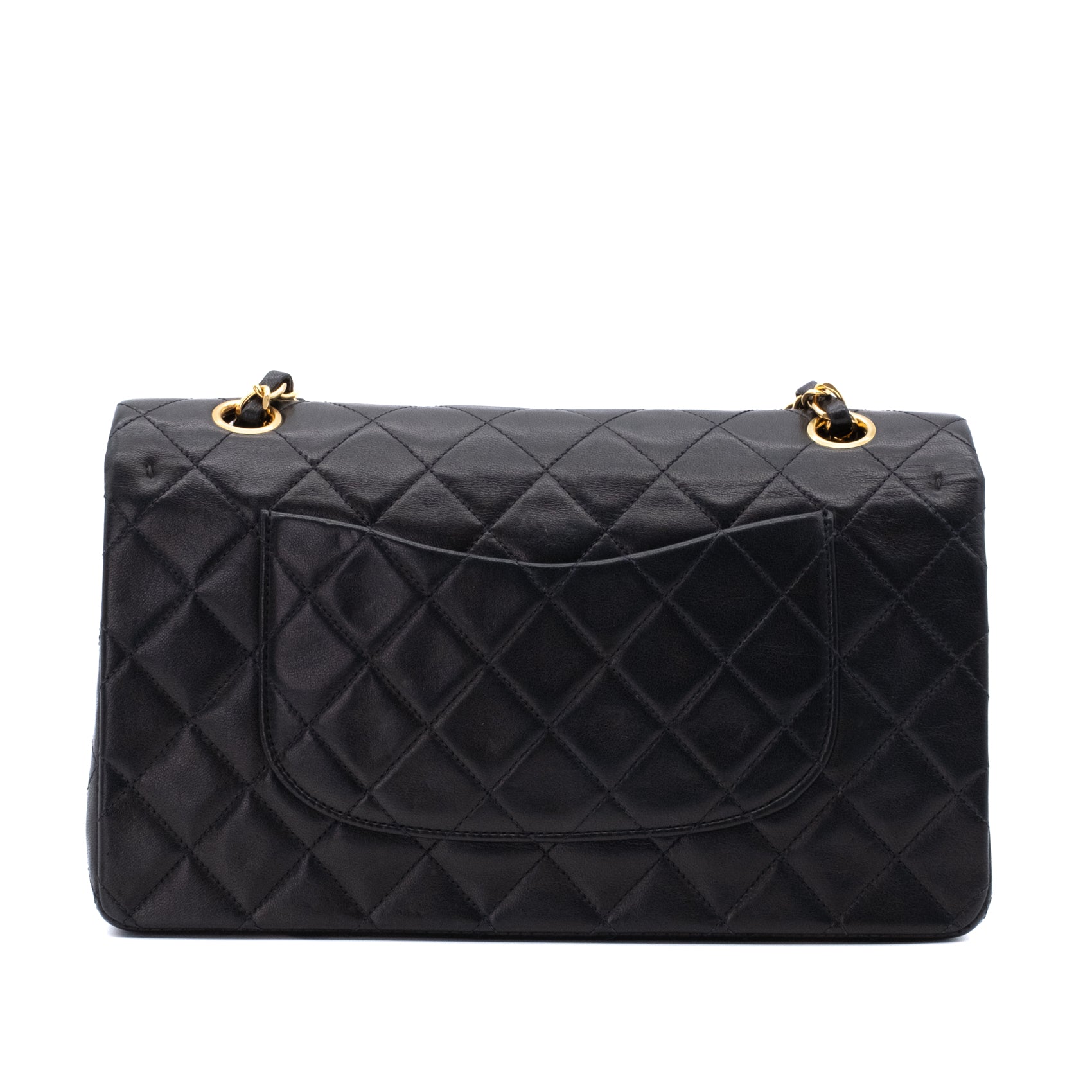 Chanel Classic Double Flap Medium Lammleder Schwarz GHW 24k