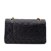 Chanel Classic Double Flap Medium Lammleder Schwarz GHW 24k
