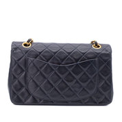 Chanel Classic Double Flap Small Lammleder Dunkelblau GHW 24k