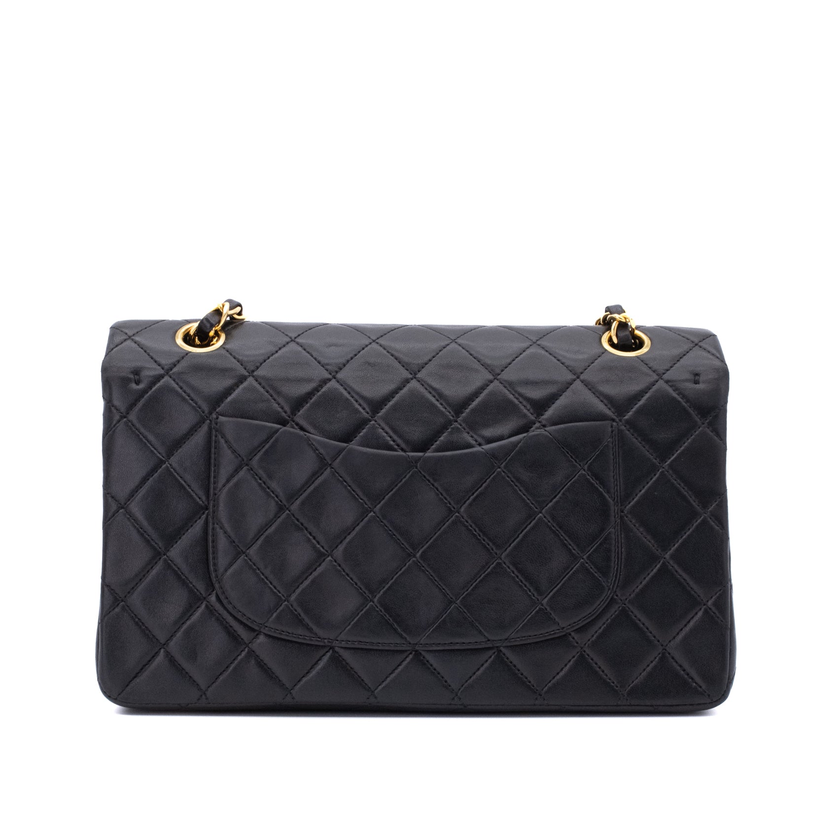 Chanel Classic Double Flap Medium Lammleder Schwarz GHW 24k