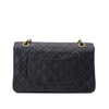 Chanel Classic Double Flap Medium Lammleder Schwarz GHW 24k