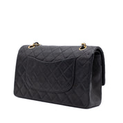 Chanel Classic Double Flap Medium Lammleder Schwarz GHW 24k