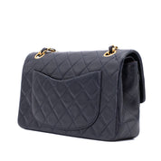 Chanel Classic Double Flap Small Lammleder Dunkelblau GHW 24k