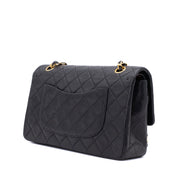 Chanel Classic Double Flap Medium Lammleder Schwarz GHW 24k