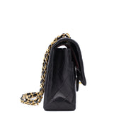 Chanel Classic Double Flap Medium Lammleder Schwarz GHW 24k