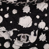 Chanel Classic Double Flap Medium Chevron Tweed Paint Splatter Black White