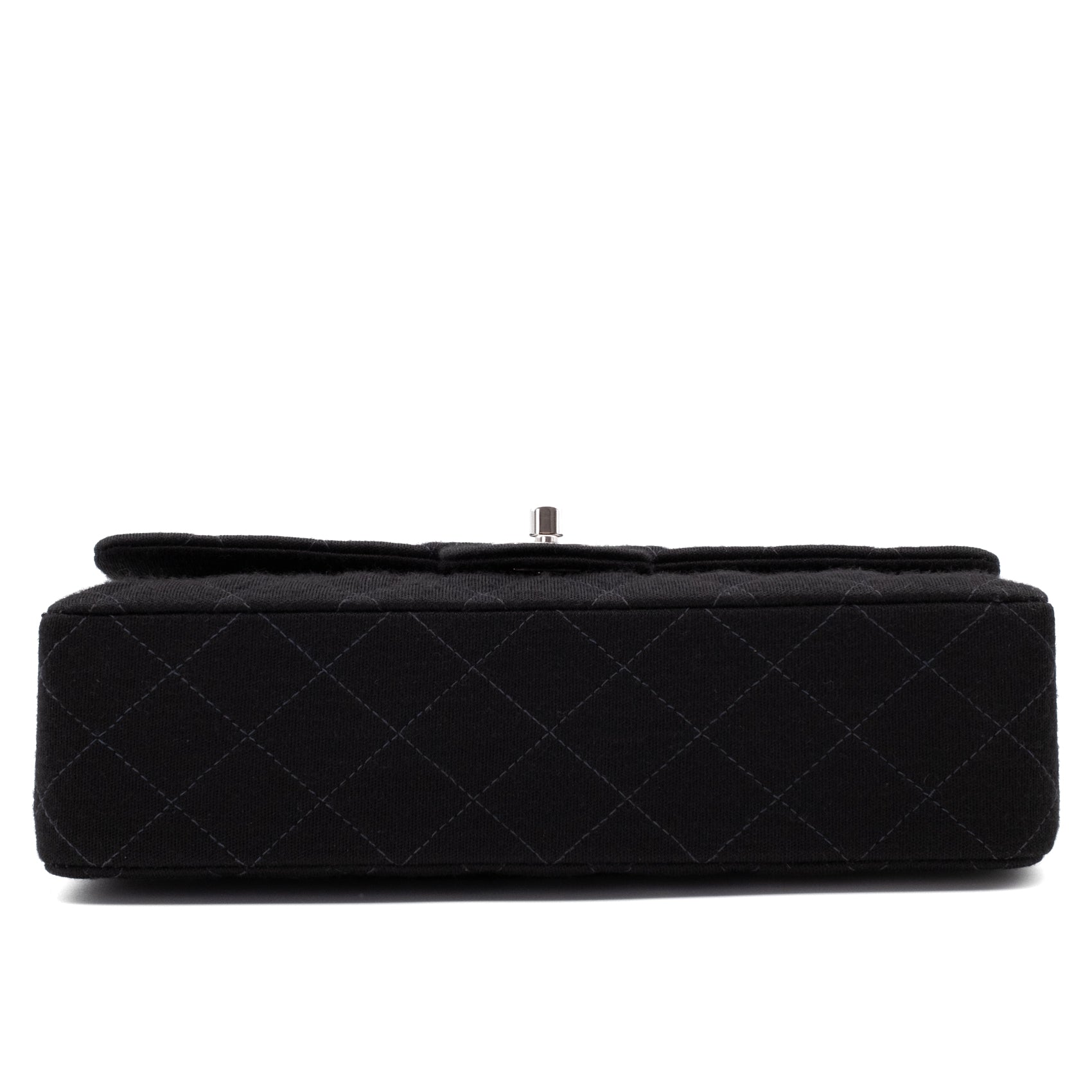 Chanel Classic Double Flap Medium Jersey Schwarz Mademoiselle PHW