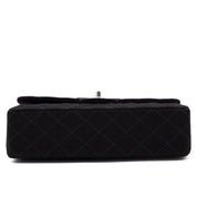 Chanel Classic Double Flap Medium Jersey Schwarz Mademoiselle PHW