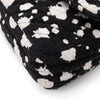 Chanel Classic Double Flap Medium Chevron Tweed Paint Splatter Black White
