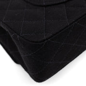 Chanel Classic Double Flap Medium Jersey Schwarz Mademoiselle PHW