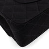 Chanel Classic Double Flap Medium Jersey Schwarz Mademoiselle PHW