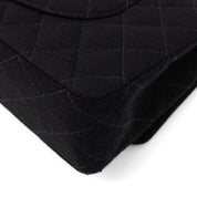 Chanel Classic Double Flap Medium Jersey Schwarz Mademoiselle PHW