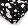 Chanel Classic Double Flap Medium Chevron Tweed Paint Splatter Black White