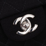 Chanel Classic Double Flap Medium Jersey Schwarz Mademoiselle PHW