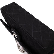 Chanel Classic Double Flap Medium Jersey Schwarz Mademoiselle PHW