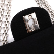 Chanel Classic Double Flap Medium Jersey Schwarz Mademoiselle PHW
