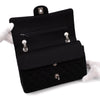 Chanel Classic Double Flap Medium Jersey Schwarz Mademoiselle PHW
