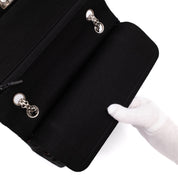 Chanel Classic Double Flap Medium Jersey Schwarz Mademoiselle PHW