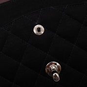 Chanel Classic Double Flap Medium Jersey Schwarz Mademoiselle PHW
