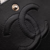 Chanel Classic Double Flap Medium Chevron Tweed Paint Splatter Black White