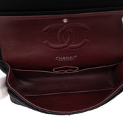 Chanel Classic Double Flap Medium Jersey Schwarz Mademoiselle PHW