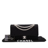 Chanel Classic Double Flap Medium Jersey Schwarz Mademoiselle PHW