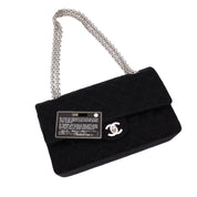 Chanel Classic Double Flap Medium Jersey Schwarz Mademoiselle PHW