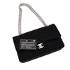 Chanel Classic Double Flap Medium Jersey Schwarz Mademoiselle PHW