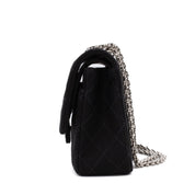 Chanel Classic Double Flap Medium Jersey Schwarz Mademoiselle PHW