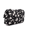 Chanel Classic Double Flap Medium Chevron Tweed Paint Splatter Black White