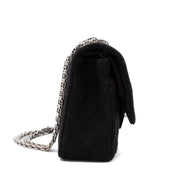 Chanel Classic Double Flap Medium Jersey Schwarz Mademoiselle PHW