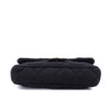 Chanel Classic Single Flap Bag East West Jersey Schwarz GHW Matt