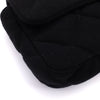 Chanel Classic Single Flap Bag East West Jersey Schwarz GHW Matt