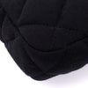 Chanel Classic Single Flap Bag East West Jersey Schwarz GHW Matt