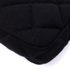 Chanel Classic Single Flap Bag East West Jersey Schwarz GHW Matt