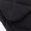 Chanel Classic Single Flap Bag East West Jersey Schwarz GHW Matt
