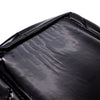 Chanel Classic Single Flap Schultertasche Accordion Chevron Lackleder Schwarz SHW