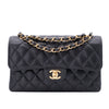 Chanel Classic Double Flap Bag Small Caviarleder Schwarz GHW