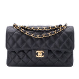 Chanel Classic Double Flap Bag Small Caviarleder Schwarz GHW