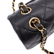 Chanel Classic Double Flap Bag Small Caviarleder Schwarz GHW