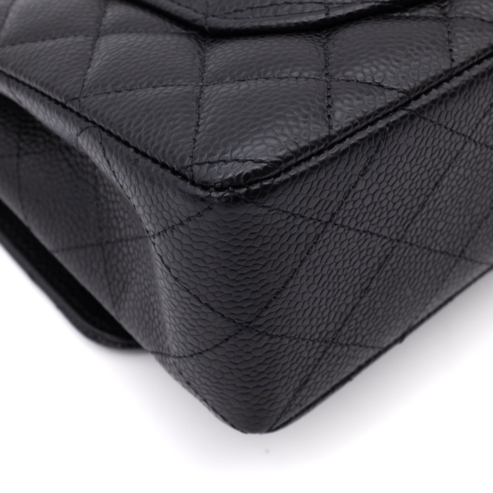 Chanel Classic Double Flap Bag Small Caviarleder Schwarz GHW