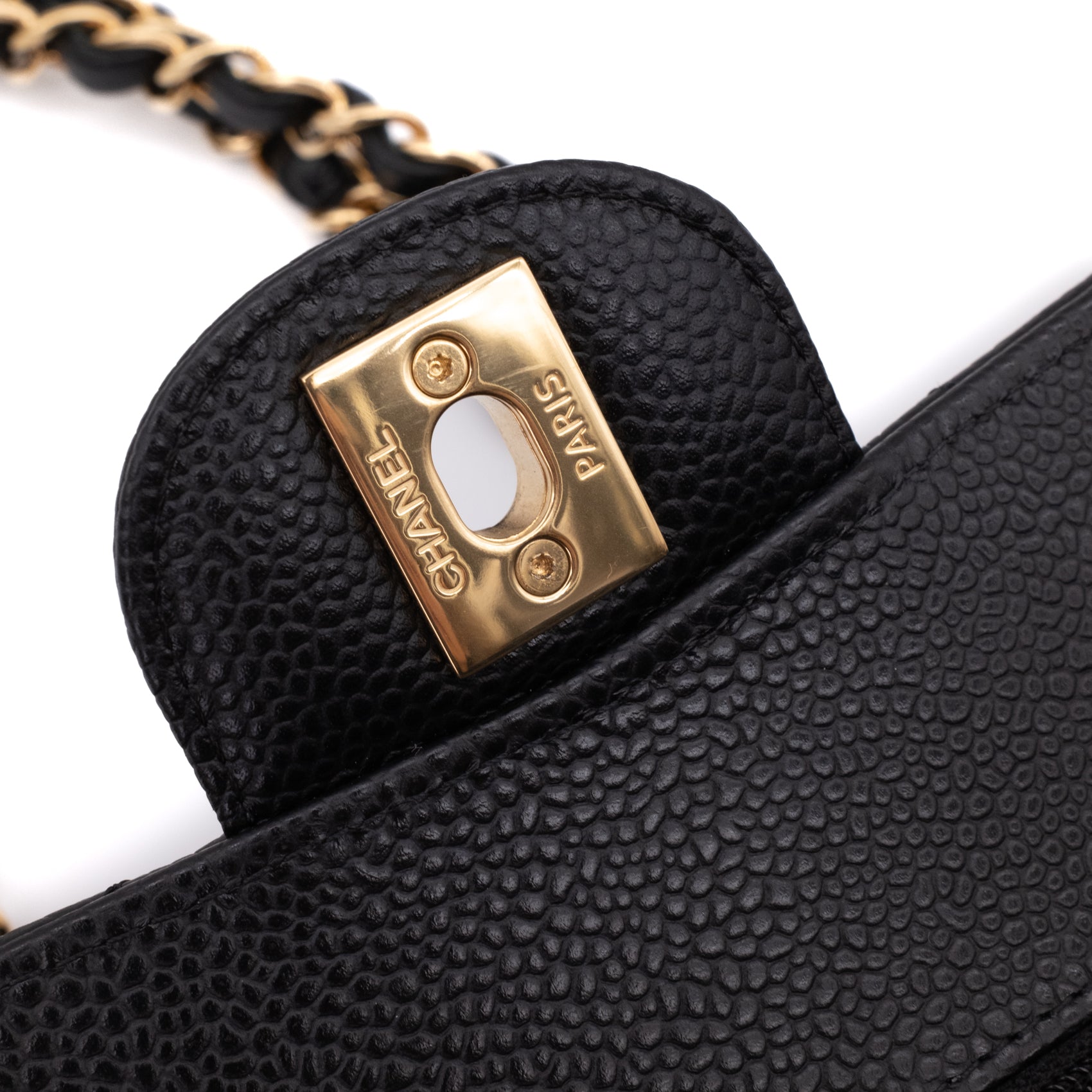 Chanel Classic Double Flap Bag Small Caviarleder Schwarz GHW