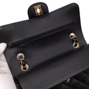 Chanel Classic Double Flap Bag Small Caviarleder Schwarz GHW