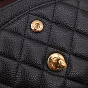 Chanel Classic Double Flap Bag Small Caviarleder Schwarz GHW