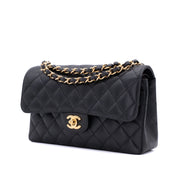 Chanel Classic Double Flap Bag Small Caviarleder Schwarz GHW