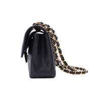 Chanel Classic Double Flap Bag Small Caviarleder Schwarz GHW