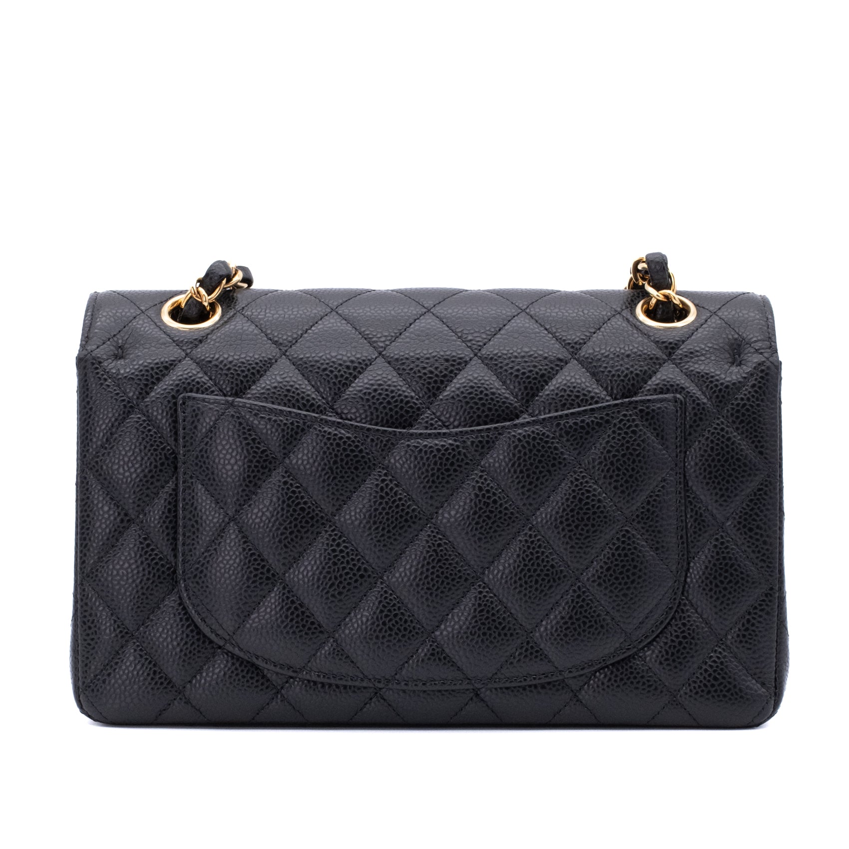 Chanel Classic Double Flap Bag Small Caviarleder Schwarz GHW